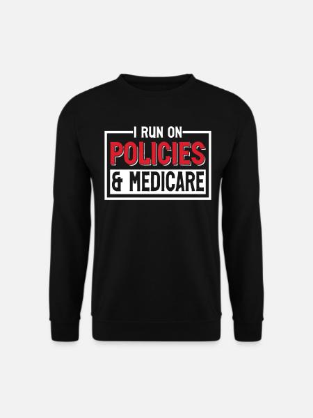 Funny Medical Insurance Agent Broker - Unisex Pullover - Schwarz