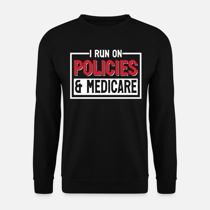 Funny Medical Insurance Agent Broker - Unisex Pullover - Schwarz