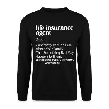 Weird broker - Unisex Sweatshirt - black - Front - Alina (178cm) & Michal (187cm)