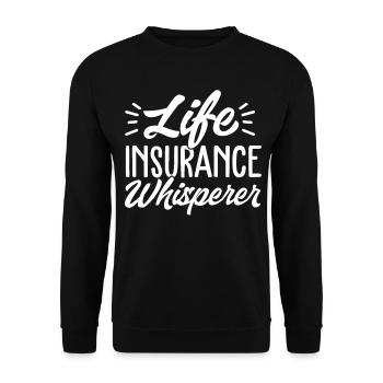 Drôle d’agent courtier - Sweat-shirt Unisexe - noir - Devant - Alina (178cm) & Michal (187cm)