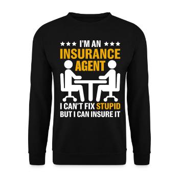 Weird broker - Unisex Sweatshirt - black - Front - Alina (178cm) & Michal (187cm)