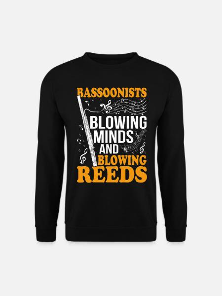 Funny bassoonist - Unisex Sweatshirt - black