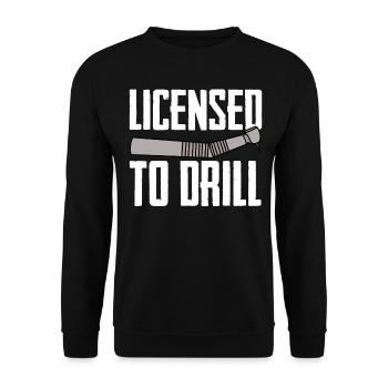 Funny Dental Lab Technician Dentist - Unisex Sweatshirt - black - Front - Alina (178cm) & Michal (187cm)