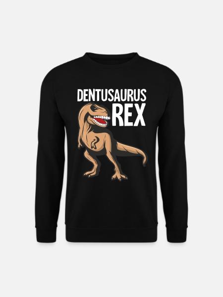 Lustige Drachenbootrennen Paddel Dinosaurier - Unisex Pullover - Schwarz
