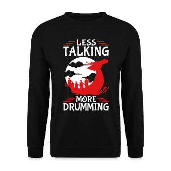 Funny Dragon Boat Racing Paddle - Unisex Sweatshirt - black - Front - Alina (178cm) & Michal (187cm)
