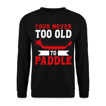 Fun dragon boat races - Unisex Sweatshirt - black - Front - Alina (178cm) & Michal (187cm)