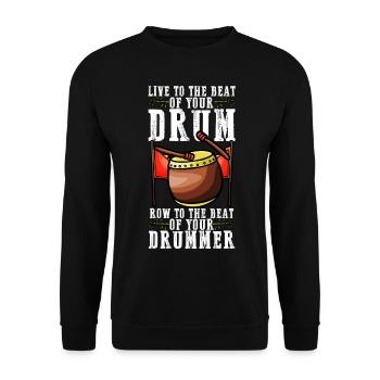 Pagays pour les courses de bateaux-dragons - Sweat-shirt Unisexe - noir - Devant - Alina (178cm) & Michal (187cm)