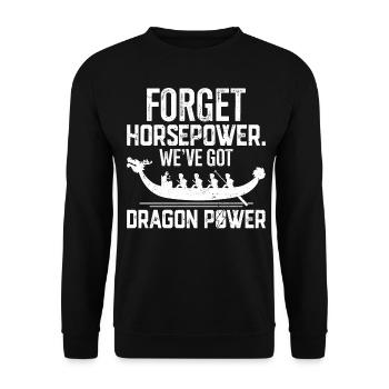 Fun dragon boat races - Unisex Sweatshirt - black - Front - Alina (178cm) & Michal (187cm)