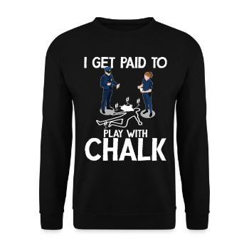 Drôle de scientifique médico-légal - Sweat-shirt Unisexe - noir - Devant - Alina (178cm) & Michal (187cm)