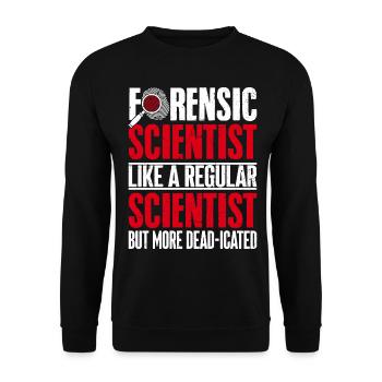 Drôle de coroner, mais nostalgique de mort - Sweat-shirt Unisexe - noir - Devant - Alina (178cm) & Michal (187cm)