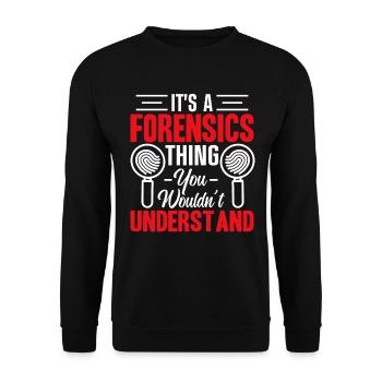 Funny coroner - Unisex Sweatshirt - black - Front - Alina (178cm) & Michal (187cm)