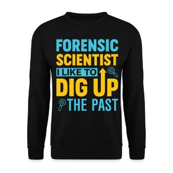 Drôle de chercheur scientifique - Sweat-shirt Unisexe - noir - Devant - Alina (178cm) & Michal (187cm)