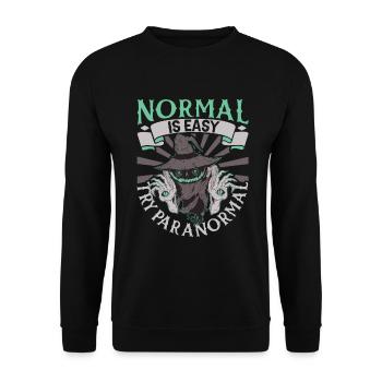 Try Paranormal - Ghostbusters - Unisex Sweatshirt - black - Front - Alina (178cm) & Michal (187cm)
