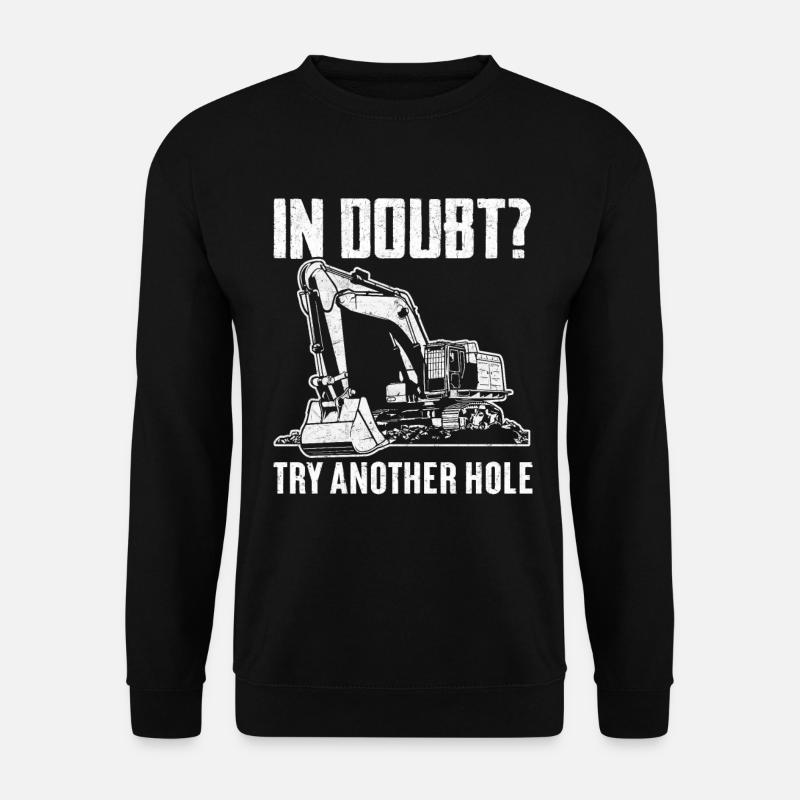 Lustiger Baggerführer HEO - Unisex Pullover - Schwarz