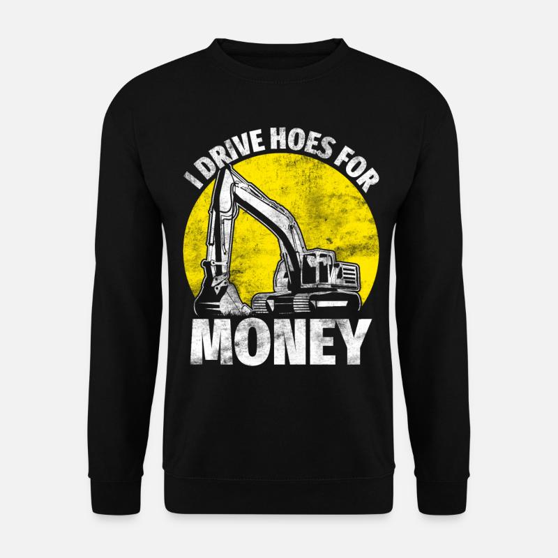 Funny Baggerfahrer HEO - Unisex Pullover - Schwarz