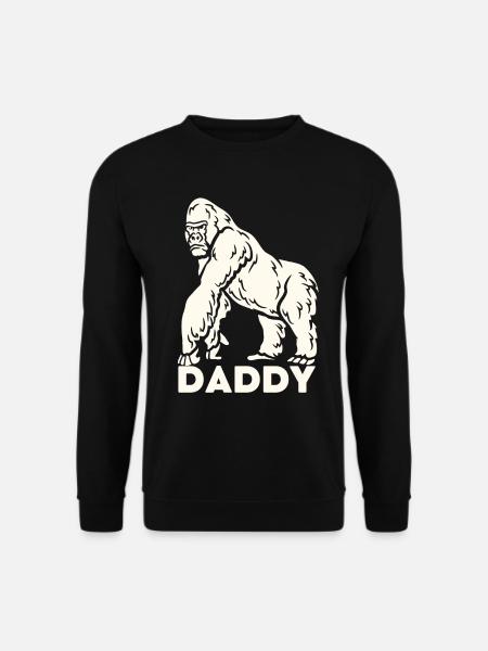 Daddy Gorilla Protective Father - Unisex Sweatshirt - black
