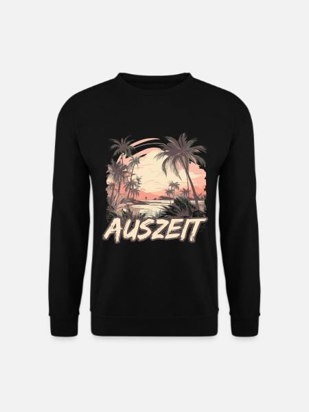 Auszeit Urlaub Hängematte Strand - Unisex Pullover - Schwarz