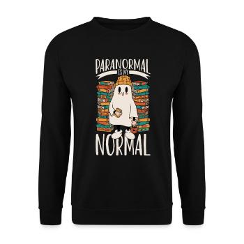 Paranormal is my normal - ghostbusters - Unisex Sweatshirt - black - Front - Alina (178cm) & Michal (187cm)