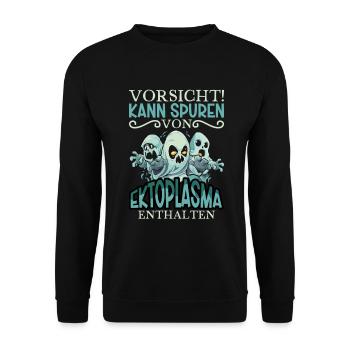 Traces d’ectoplasme - chasseurs de fantômes - Sweat-shirt Unisexe - noir - Devant - Alina (178cm) & Michal (187cm)