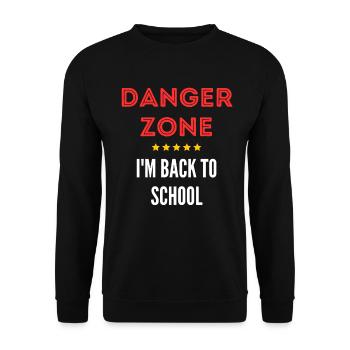 Danger Zone I'm Back to School - Sweat-shirt Unisexe - noir - Devant - Alina (178cm) & Michal (187cm)