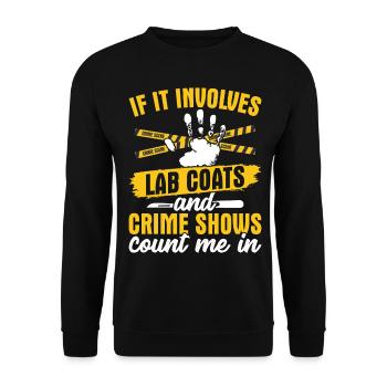 Funny coroner - Unisex Sweatshirt - black - Front - Alina (178cm) & Michal (187cm)