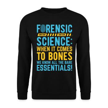 Funny coroner - Unisex Sweatshirt - black - Front - Alina (178cm) & Michal (187cm)