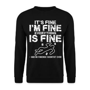 Drôle de science - Sweat-shirt Unisexe - noir - Devant - Alina (178cm) & Michal (187cm)