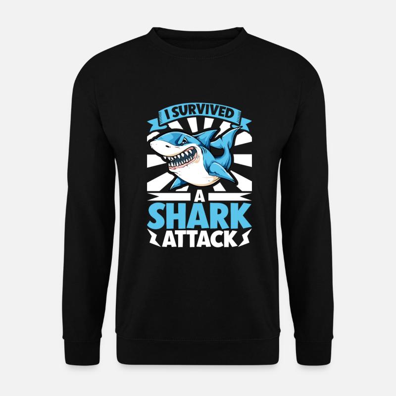 Haiangriff - Unisex Pullover - Schwarz