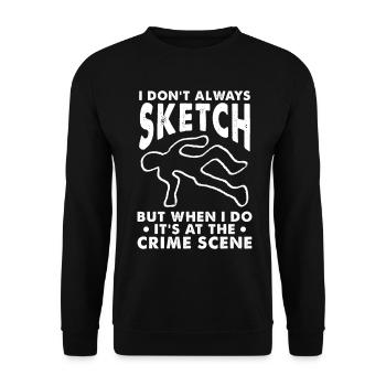 Drôle de scientifique médico-légal - Sweat-shirt Unisexe - noir - Devant - Alina (178cm) & Michal (187cm)