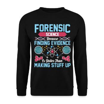 Funny coroner - Unisex Sweatshirt - black - Front - Alina (178cm) & Michal (187cm)