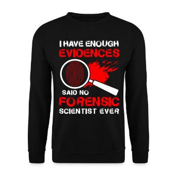Lustige Wissenschaft - Unisex Pullover - Schwarz - Vorne - Alina (178cm) & Michal (187cm)