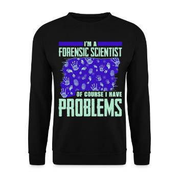 Drôle de chercheur scientifique - Sweat-shirt Unisexe - noir - Devant - Alina (178cm) & Michal (187cm)