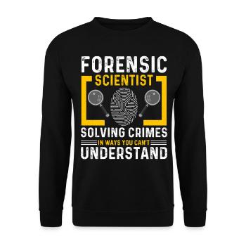 Drôle de chercheur scientifique - Sweat-shirt Unisexe - noir - Devant - Alina (178cm) & Michal (187cm)