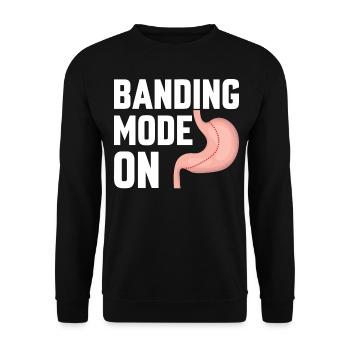 Lustige Magenbypass-Operation Bariatrie - Unisex Pullover - Schwarz - Vorne - Alina (178cm) & Michal (187cm)