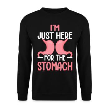 Lustige Magenbypass-Operation Bariatrie - Unisex Pullover - Schwarz - Vorne - Alina (178cm) & Michal (187cm)