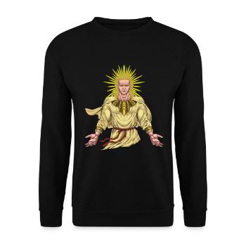 Slavic god Dazhbog - Unisex Sweatshirt - black - Front - Alina (178cm) & Michal (187cm)