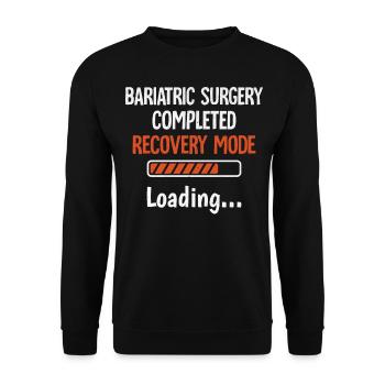 Funny stomach - Unisex Sweatshirt - black - Front - Alina (178cm) & Michal (187cm)