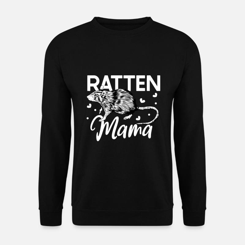 Rat Lover - Rat Mama - Unisex Sweatshirt - black
