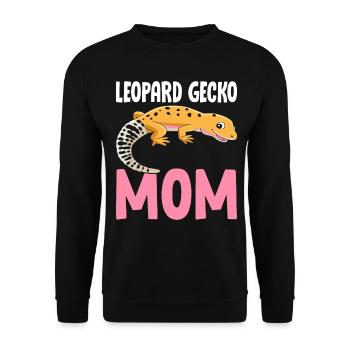 Eidechsenmama Reptil - Unisex Pullover - Schwarz - Vorne - Alina (178cm) & Michal (187cm)