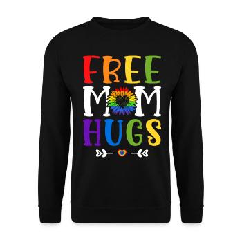 LGBTQ Mutter Stolz - Unisex Pullover - Schwarz - Vorne - Alina (178cm) & Michal (187cm)