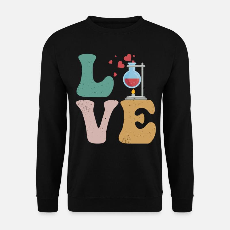 Chimie Chimiste Science AMOUR - Sweat-shirt Unisexe - noir