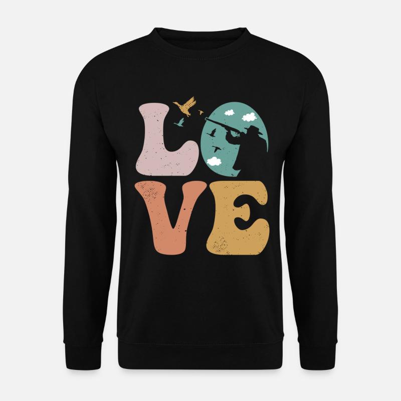 Duck Hunter Duck Hunt LOVE - Unisex Sweatshirt - black