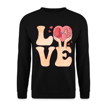Dialysis Technician Nephrology Hemodialysis - Unisex Sweatshirt - black - Front - Alina (178cm) & Michal (187cm)
