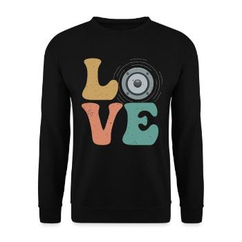 Ingénieur du son de l’église Technicien audio LOVE - Sweat-shirt Unisexe - noir - Devant - Alina (178cm) & Michal (187cm)