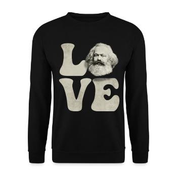 Communism Communist Socialist Socialism - Unisex Sweatshirt - black - Front - Alina (178cm) & Michal (187cm)