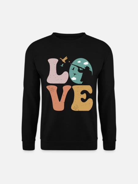 Entenjäger Entenjagd LOVE - Unisex Pullover - Schwarz