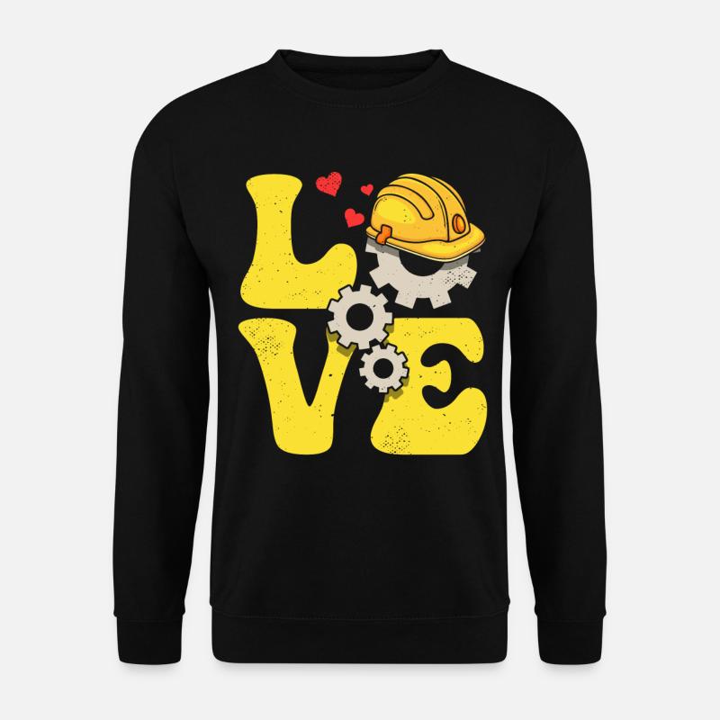 Engineer Engineering LOVE - Unisex Sweatshirt - black