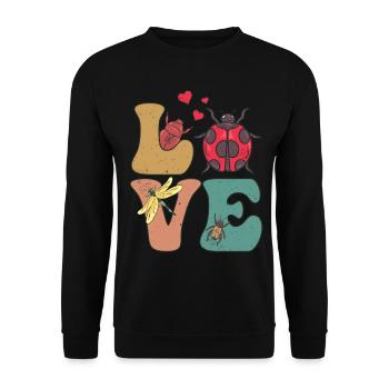 Entomology, Entomologist, Collector - Unisex Sweatshirt - black - Front - Alina (178cm) & Michal (187cm)