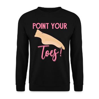 Aerial Silk Tightrope Walker Acrobatics - Unisex Sweatshirt - black - Front - Alina (178cm) & Michal (187cm)