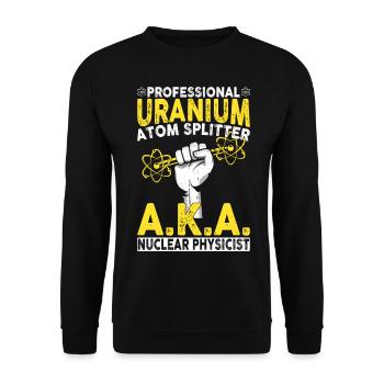 Nuclear Engineer - Unisex Sweatshirt - black - Front - Alina (178cm) & Michal (187cm)